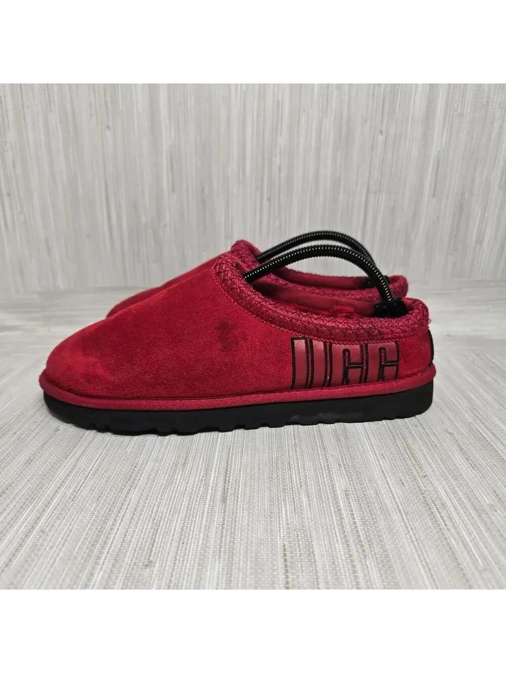 UGG Men’s Red Suede Slippers – Size 8